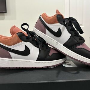 Stylish Black and Pink Sneakers